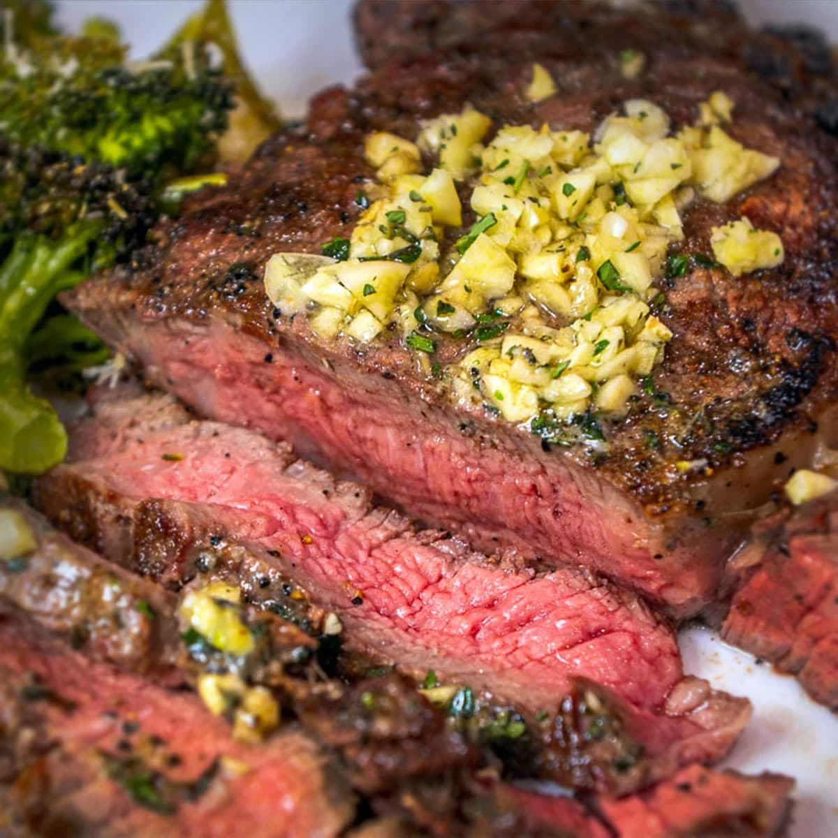 Marble-rich Ribeye Steak cooked on Himalayan salt block at Fire n Steakhouse Rawalpindi