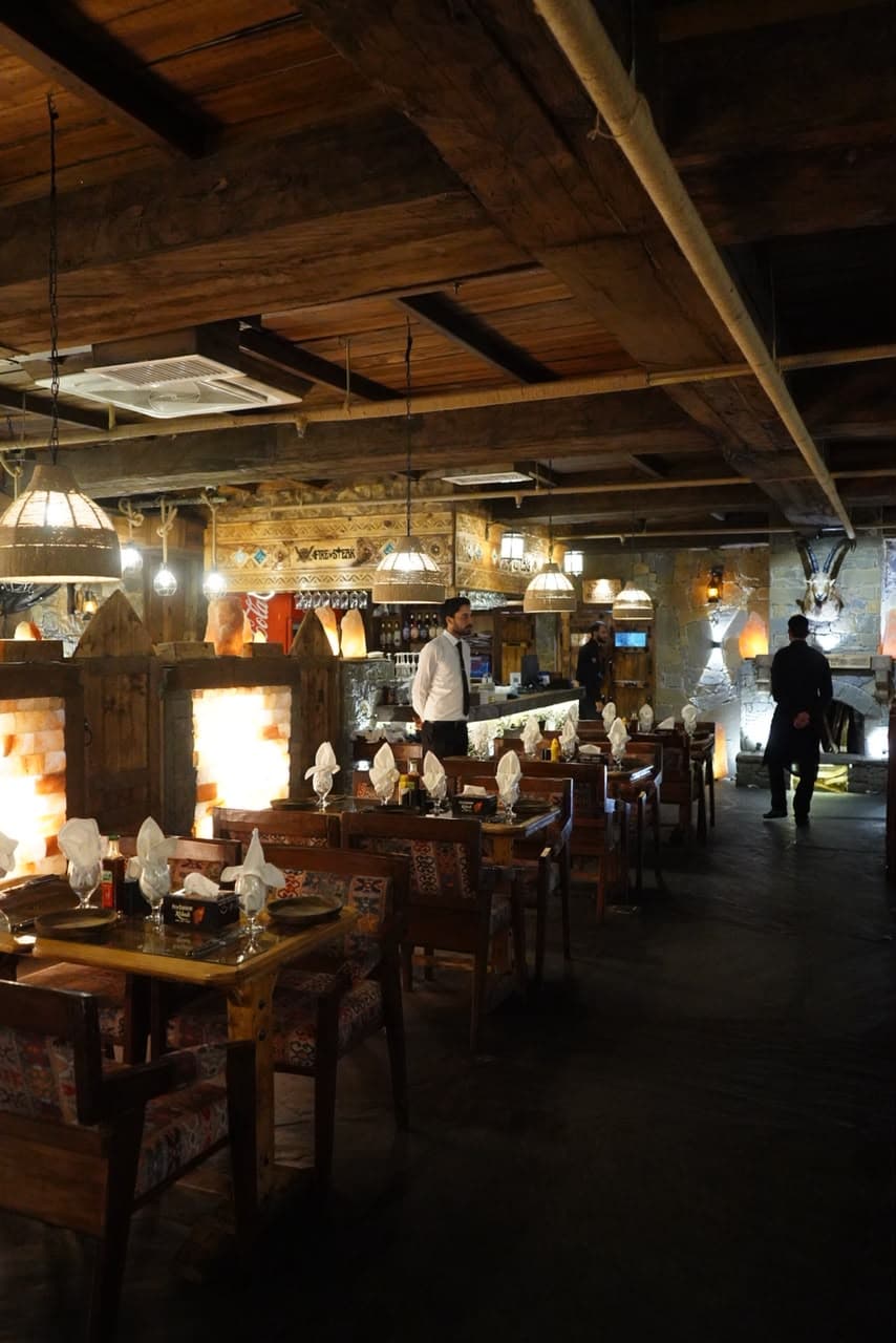 Private VIP dining area at Fire n Steakhouse Bahria Town Phase 7